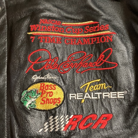 This is a Jeff Hamilton collection racing leather dale Earnhardt Senior jacket - Picture 5 of 7